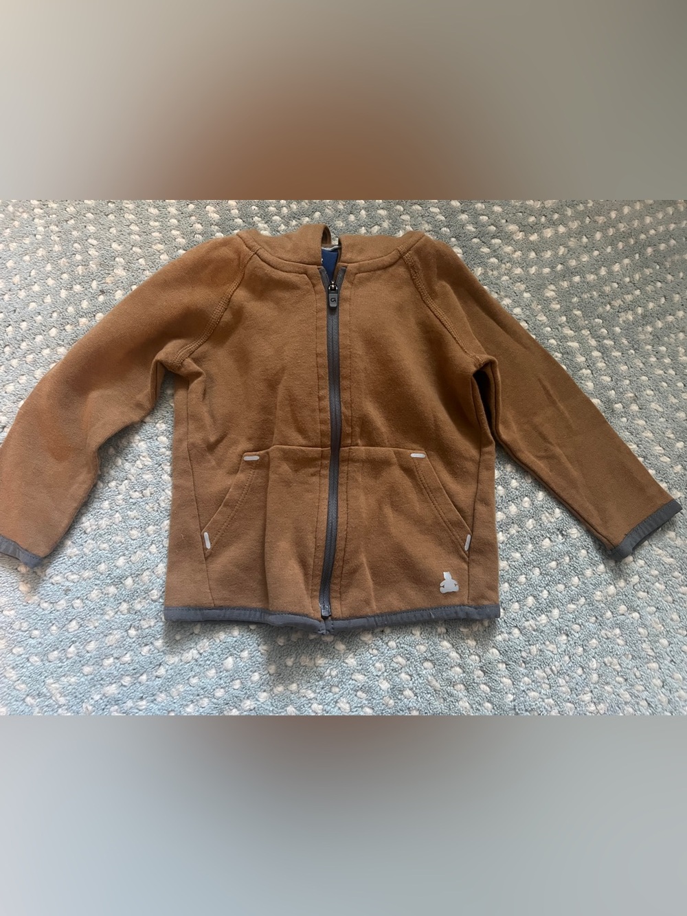 GAPFit 12-18 Months Brown Zip-Up Hoodie for Kids